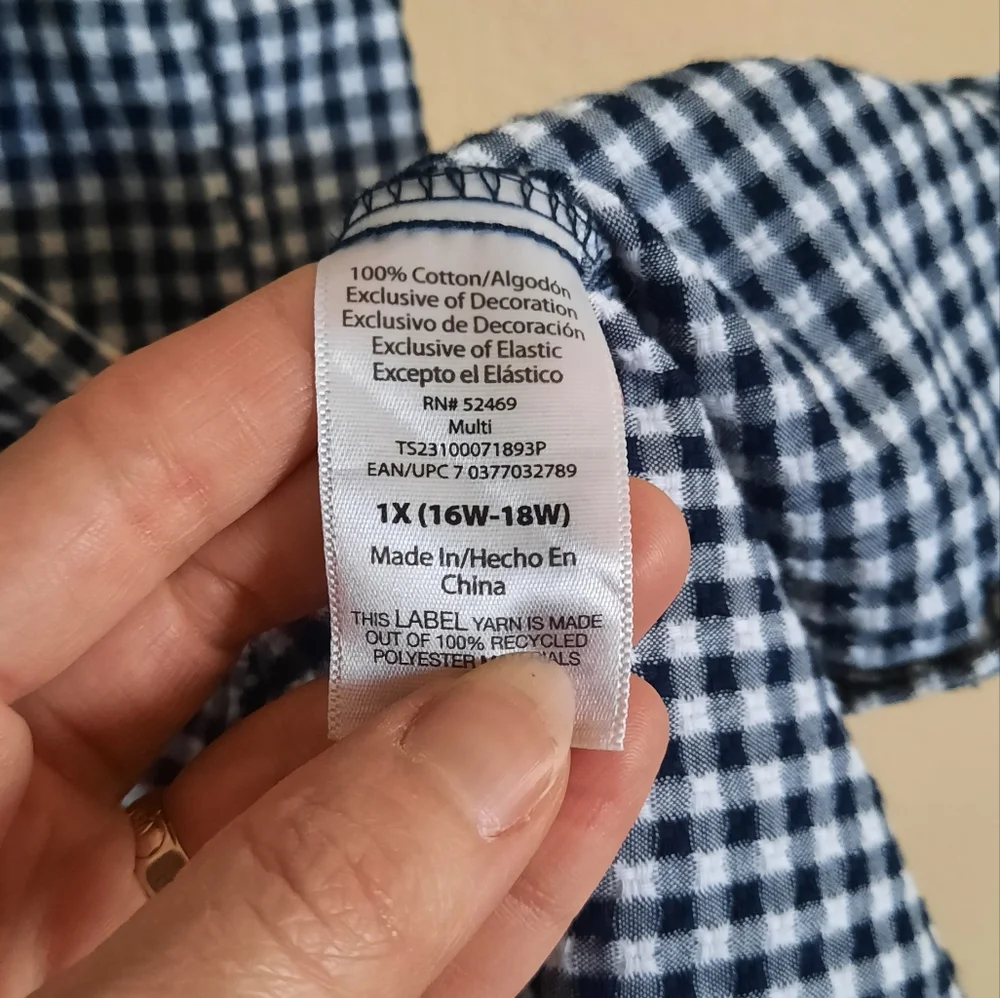 Gingham Ruched Smocked Dress Tiered Sundress - Picture 6 of 7